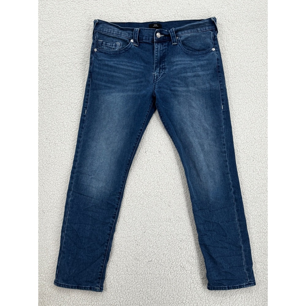 True Religion Geno Relaxed Slim Jeans Men Size 36 Blue Medium Wash Stretch Denim